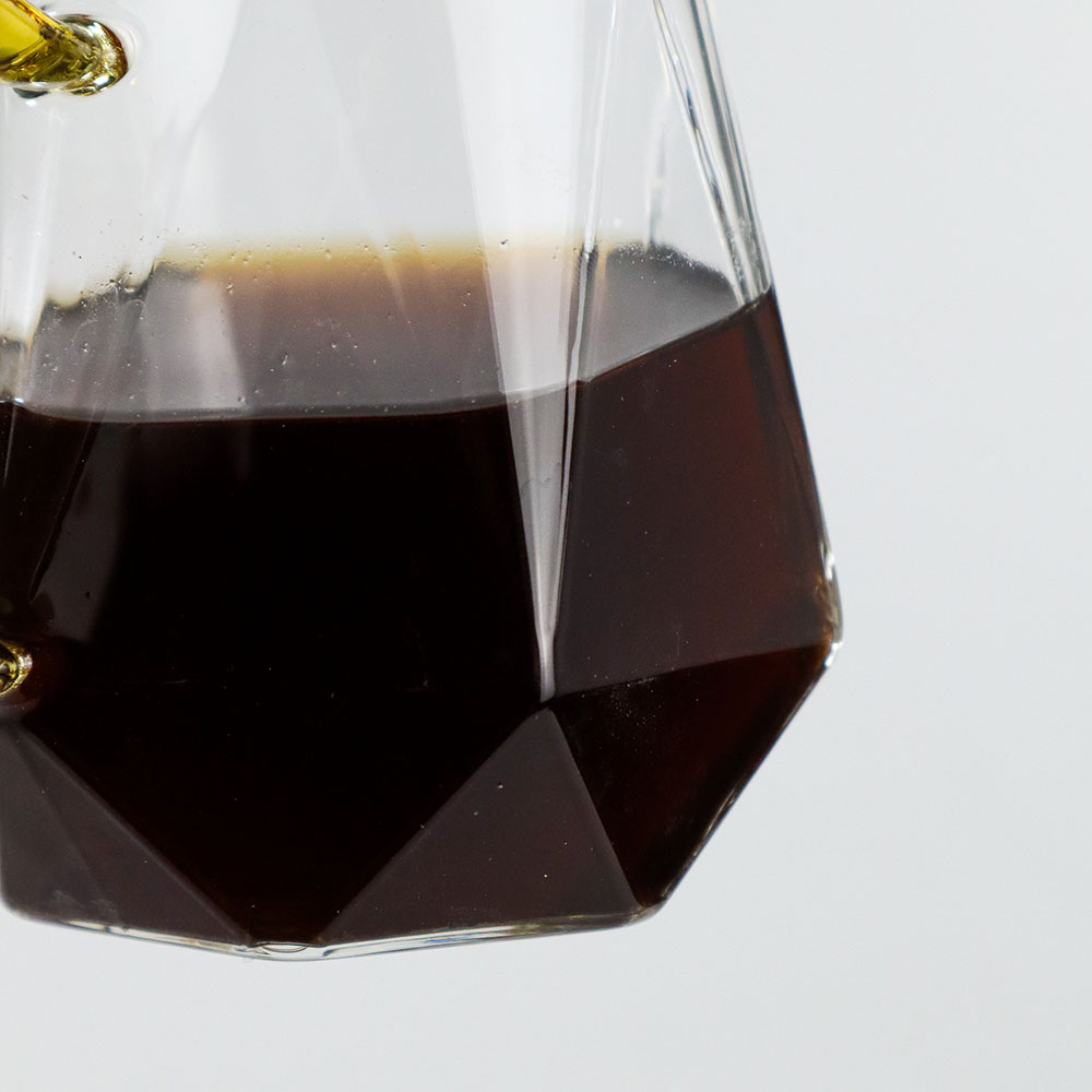 Gelas Kopi Teh Diamond Texture Glass 320ml