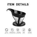 ICafilas Dripper V60 Double Layer Black