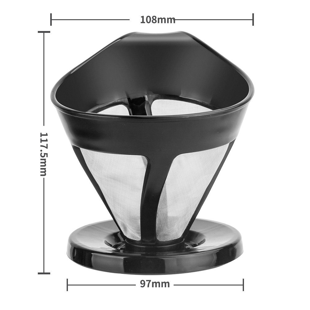 ICafilas Dripper V60 Double Layer Black