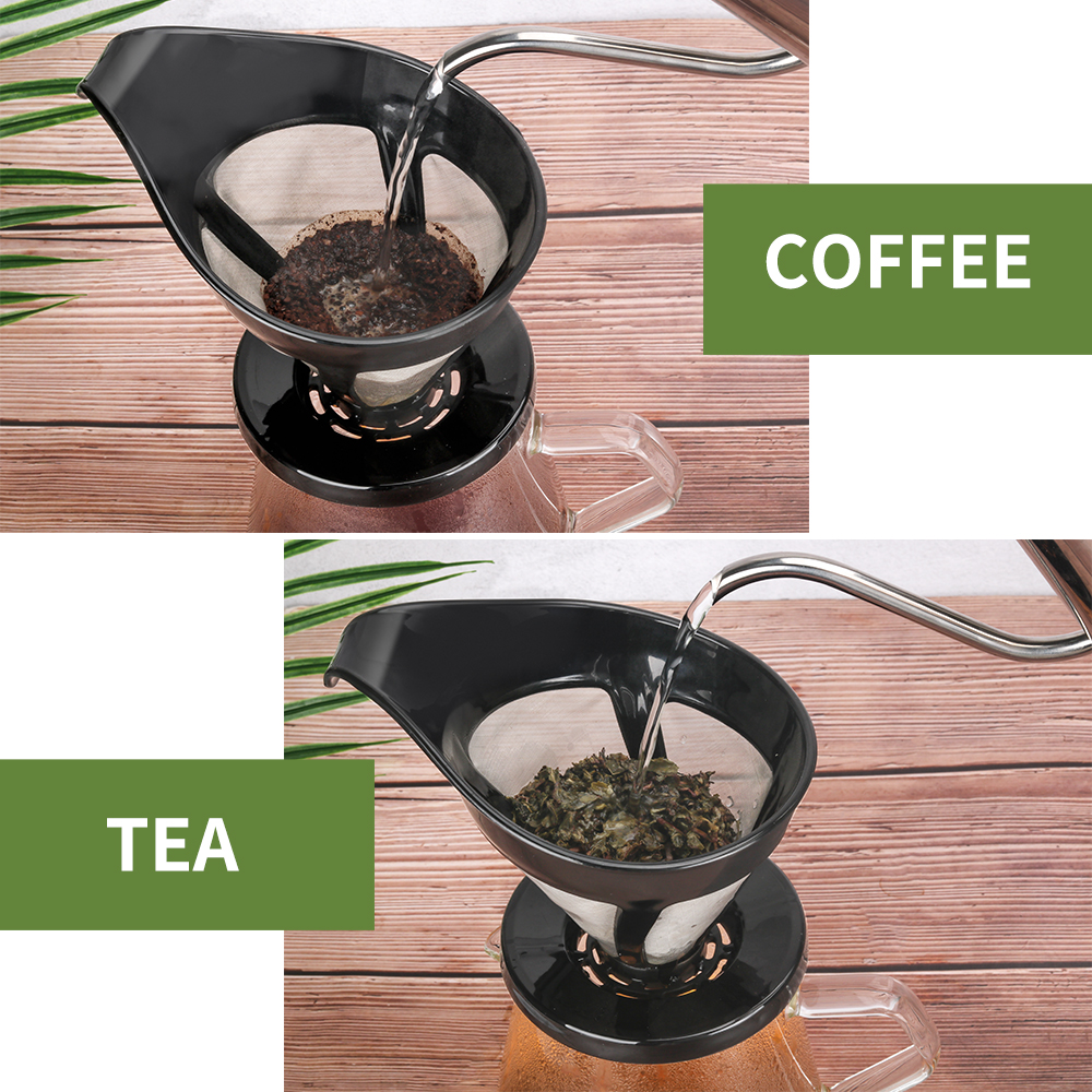 ICafilas Dripper V60 Double Layer Black