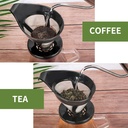 ICafilas Dripper V60 Double Layer Black