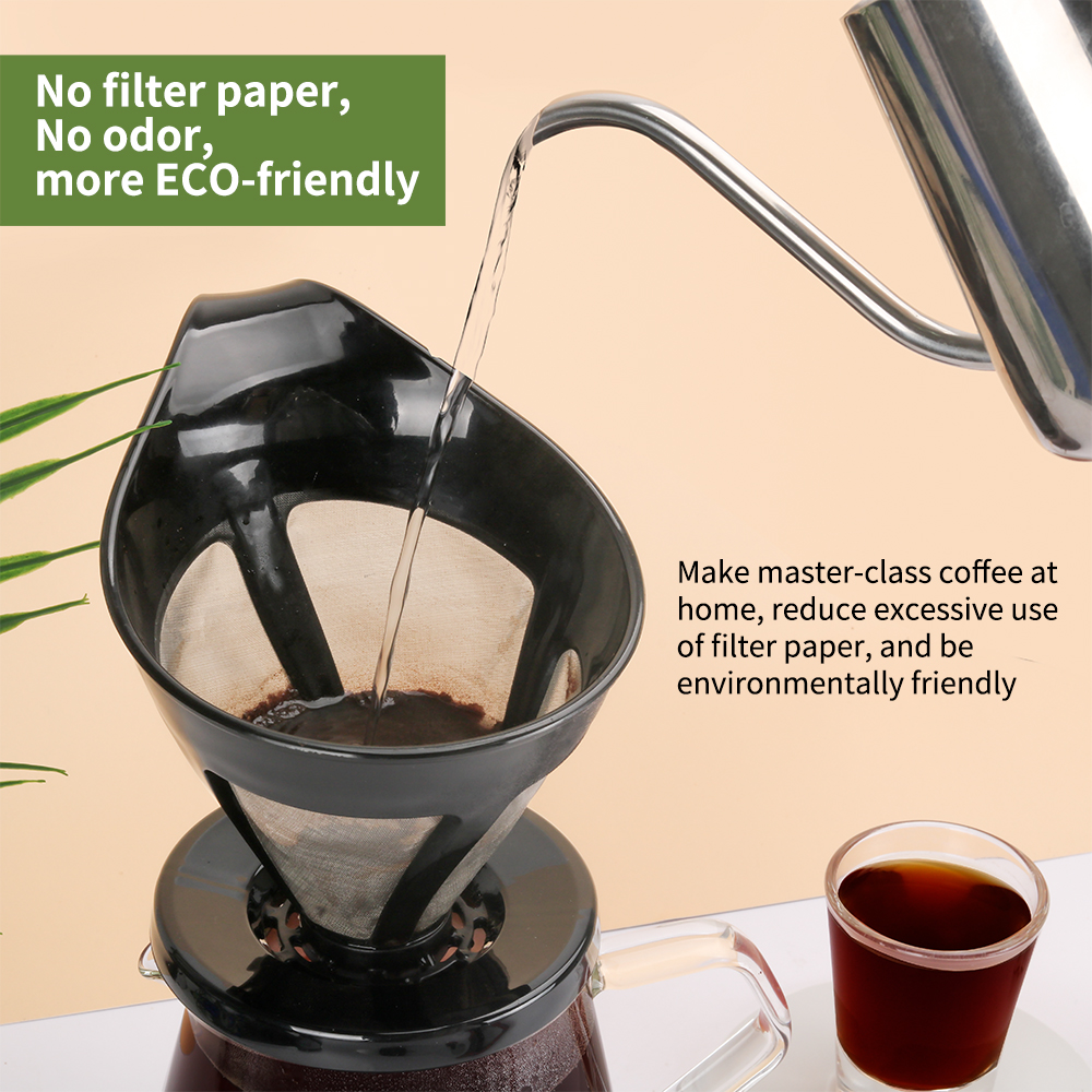 ICafilas Dripper V60 Double Layer Black