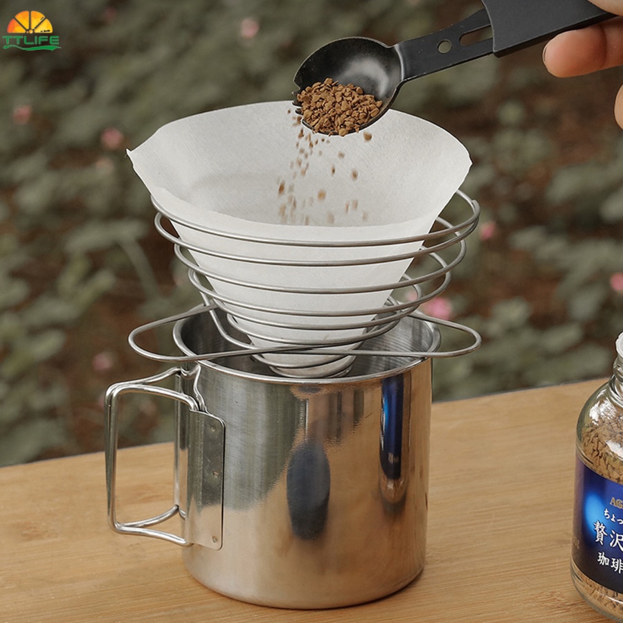 Tt-life Dripper Kopi Portable Bahan Stainless 01