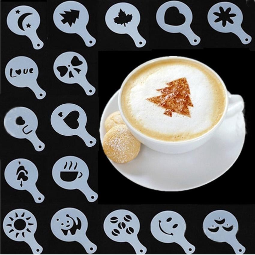 Cetakan latte art 16 bentuk