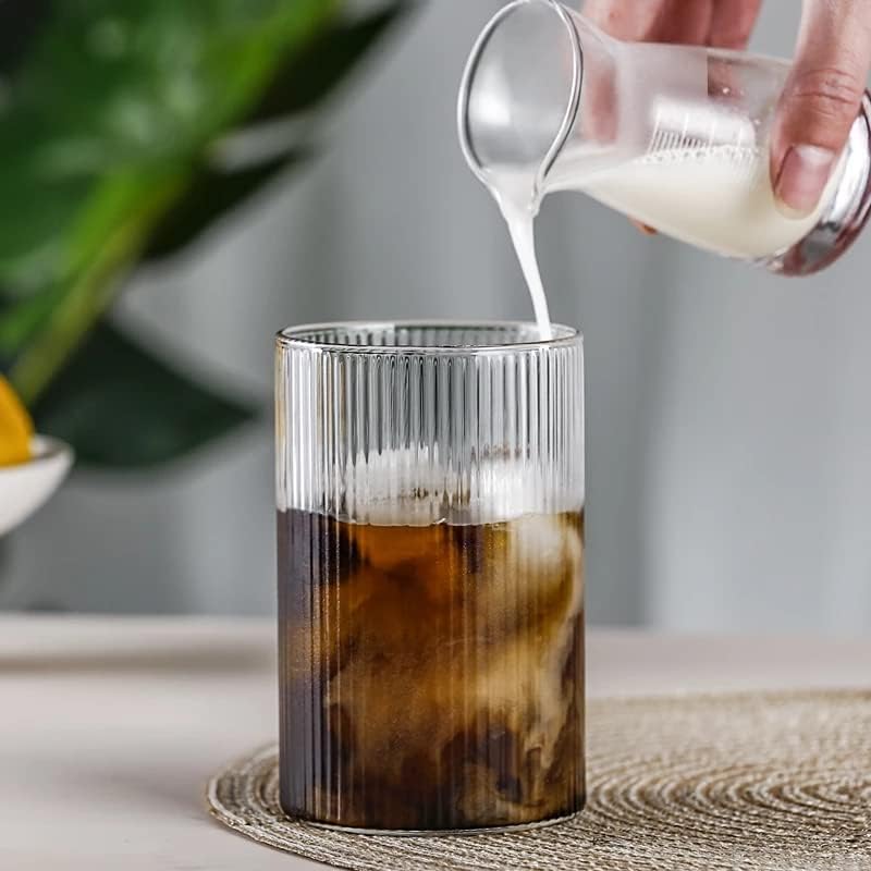 Gelas Kopi Juice Striped SEFFAF 450ml