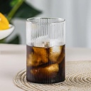 Gelas Kopi Juice Striped SEFFAF 450ml