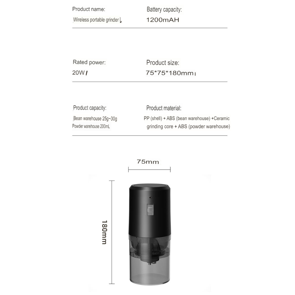 iCafilas Alat Penggiling Kopi Manual Grinder Coffee Portable - GM2213