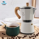 Moka Pot Octagon Putih 150ml / 3cup PL315