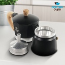 Moka Pot Octagon Hitam 150ml / 3cup PL315