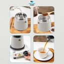 Moka Pot Octagon Hitam 300ml / 6cup PL315