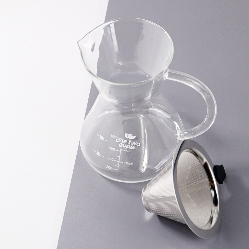 Coffee Maker Pot V60 500ml + filter OHFIN