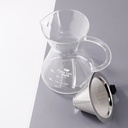 Coffee Maker Pot V60 500ml + filter OHFIN