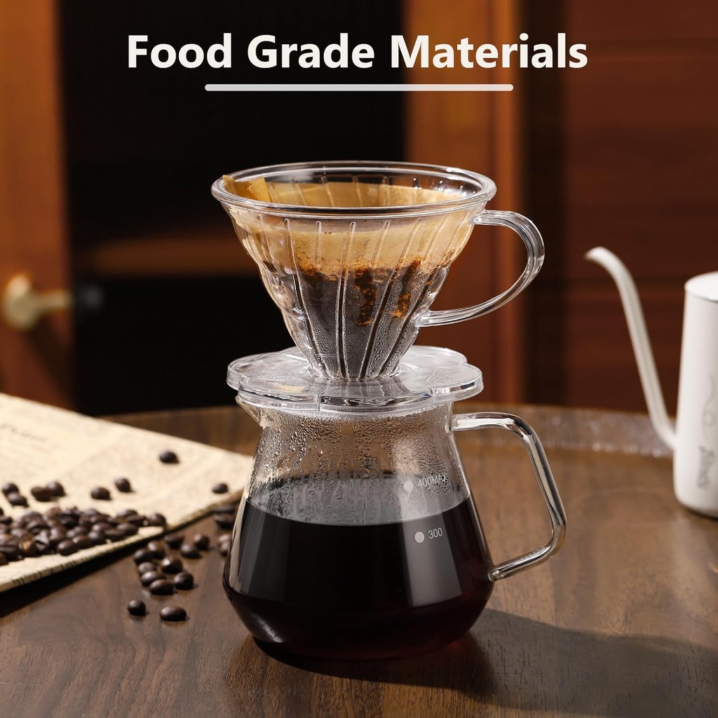 Dripper V60 Akrilik 01 Flowers Gray