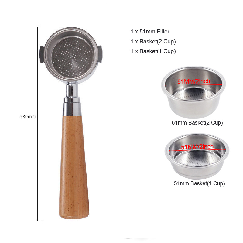 Handle Coffee Bottomless Portafilter 51mm