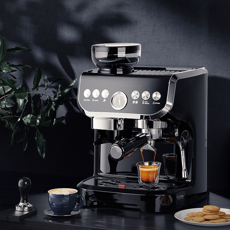 SOKANY Mesin Kopi Espresso Coffee Maker Frothing Grinding 20 Bar 1560W - SK6866