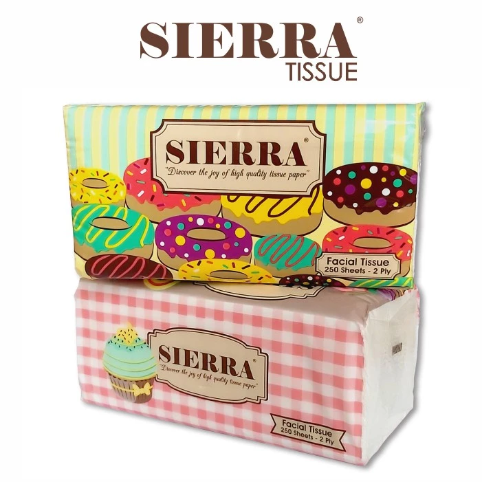 Tissue Facial 2ply Sierra 250 sheets