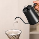 Teko Leher Angsa Gooseneck Black 500ml Kahve K55 