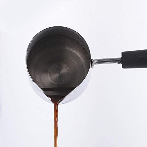 DROHOEY Milk jug Latte Art Long Handle Stainless Steel 600ml