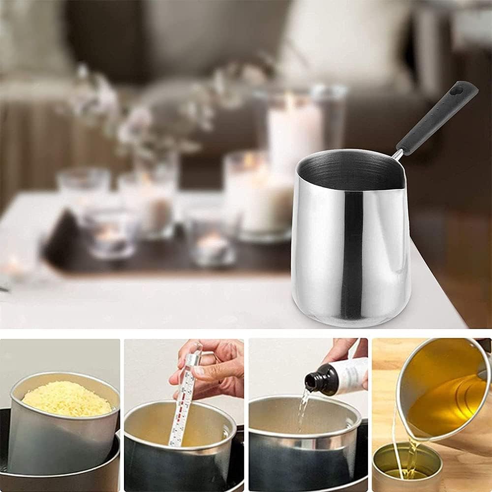 DROHOEY Milk jug Latte Art Long Handle Stainless Steel 600ml