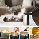 DROHOEY Milk jug Latte Art Long Handle Stainless Steel 600ml