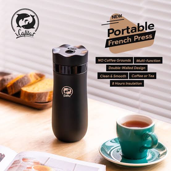 iCafilas French Press Portable Coffee Maker Insulation Cup 320ml - FA2316