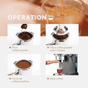 Handle Coffee Bottomless Portafilter 3 Ear 53mm