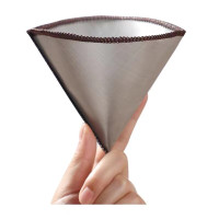 Filter Penyaring Kopi V60 Cone Coffee Dripper Reusable - FGX60 - Silver