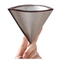 Filter Penyaring Kopi V60 Cone Coffee Dripper Reusable - FGX60 - Silver
