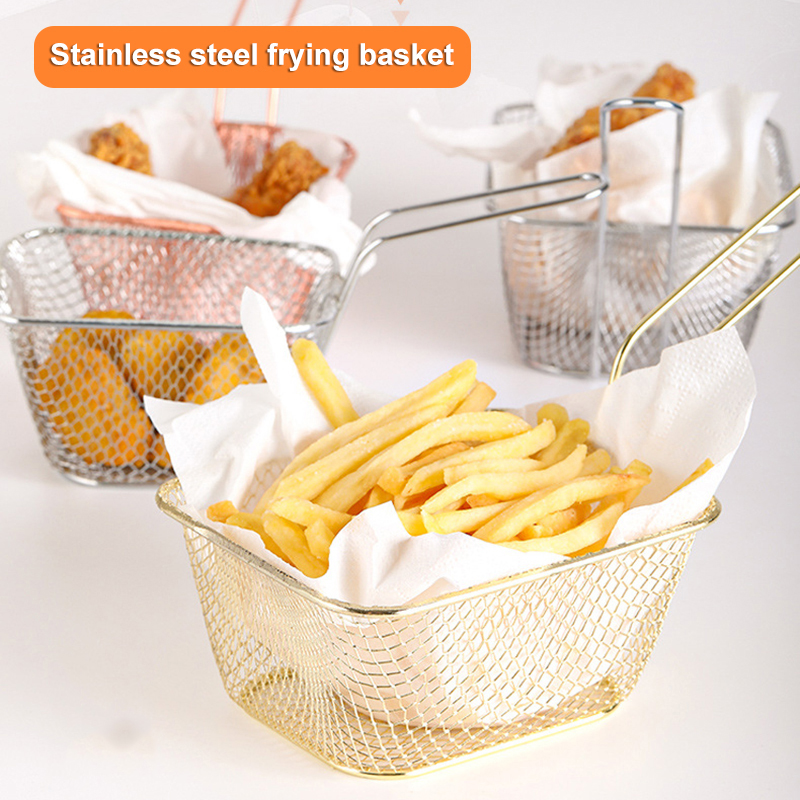 Keranjang Kentang Goreng Fries Rack Deep Fry Basket L (14x10)