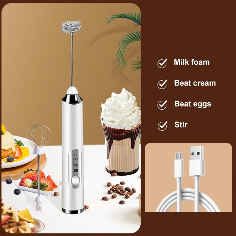 Hand Mixer Mini 2 in 1 Pengocok Telur Whisk Milk Frother - HONGXIN