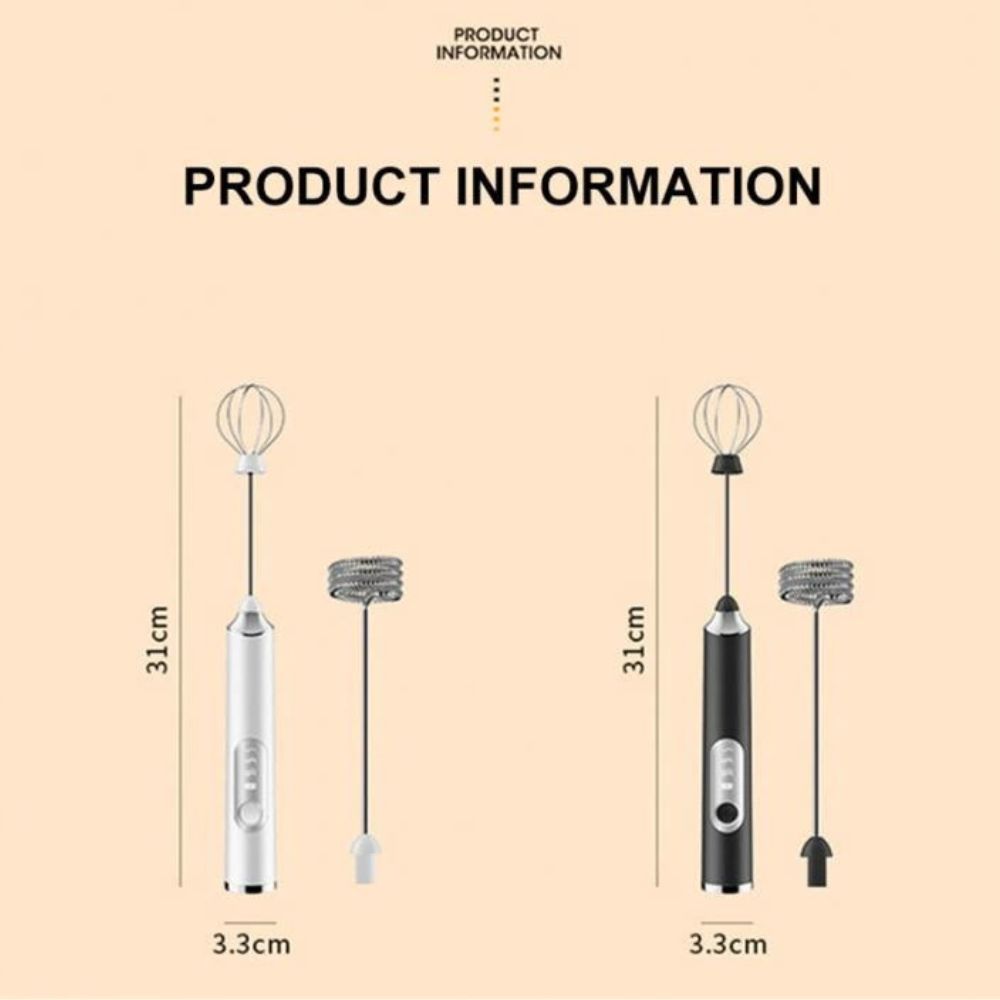 Hand Mixer Mini 2 in 1 Pengocok Telur Whisk Milk Frother - HONGXIN
