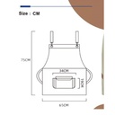 Celemek Apron Barista Canvas Brown