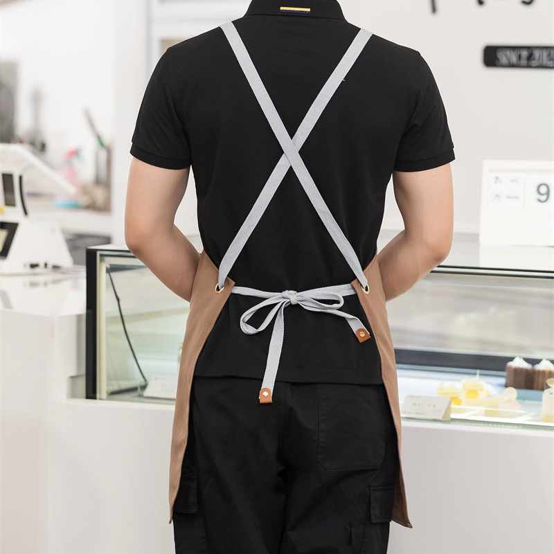 Celemek Apron Barista Canvas Brown