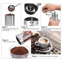 Grinder Kopi Manual Tangan ALOCS - ZX-165 - Silver