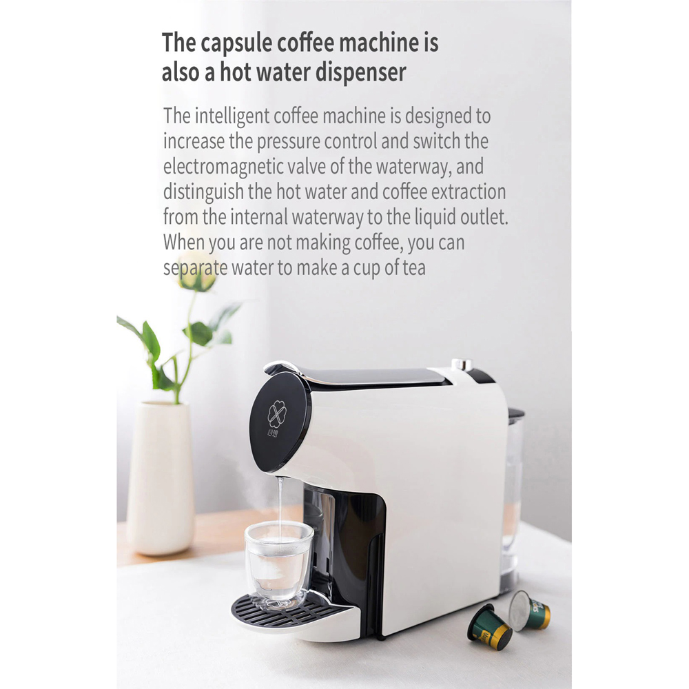 SCISHARE Mesin Kopi Kapsul for Nespresso Dolce Gusto with App - S1102 - White