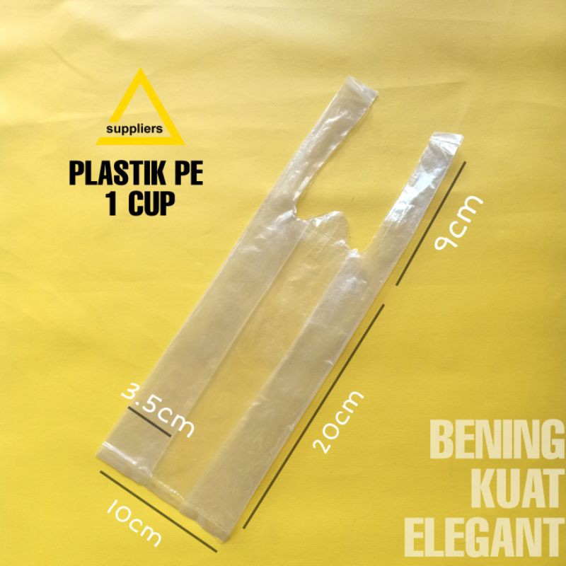 Plastik 1 cup PE