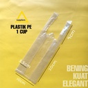 Plastik 1 cup PE