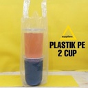 Plastik 2 cup PE
