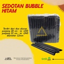 Sedotan Bubble Hitam 18cm