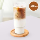 Gelas Tea Coffee Desain Stripe Origami Kemorela 310ml