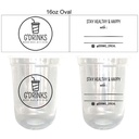 Sablon Gelas 16 oz oval isi 1000