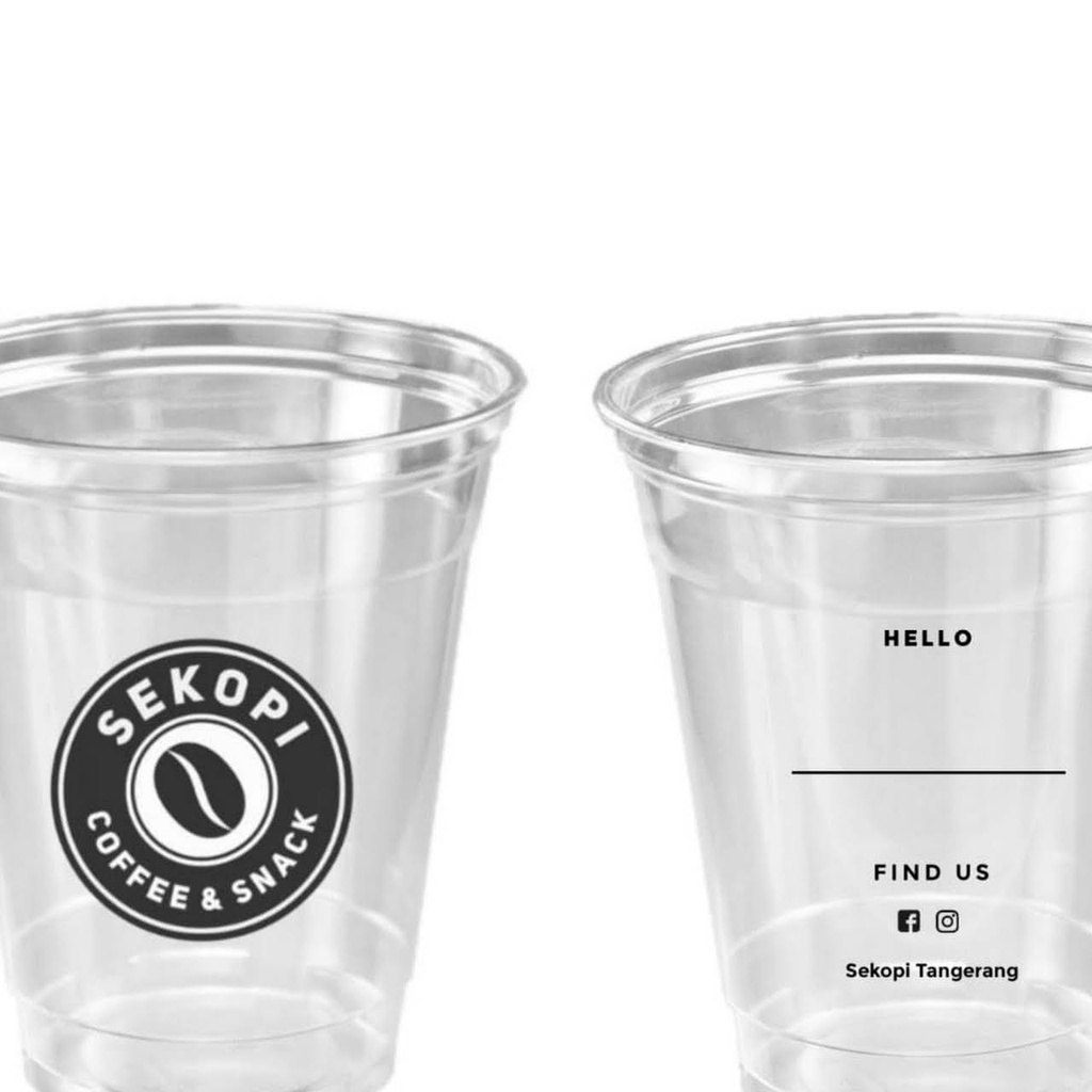Sablon Gelas 18 oz datar isi 500