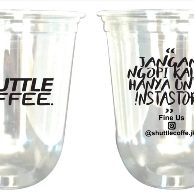 Sablon Gelas 22 oz oval isi 1000