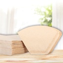 Paper Filter Drip Coffee Brown U-Shape / Trapesium Large (2-4cup)100pcs