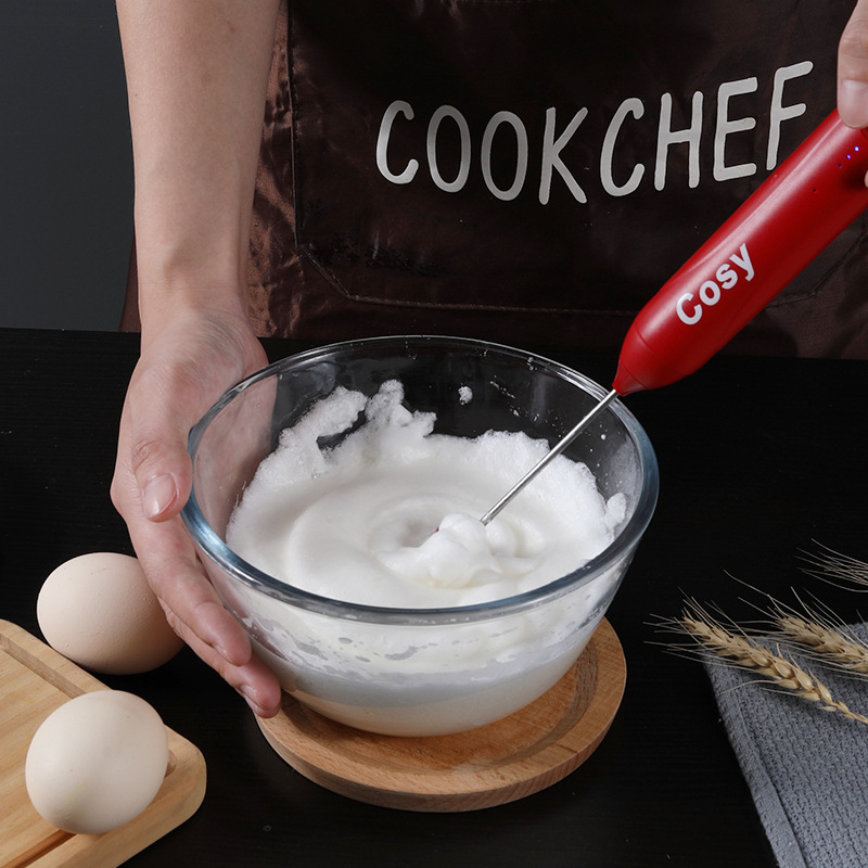 Cosy Egg Mixer Hand Whisk Foamer Milk Frother - C304 - White