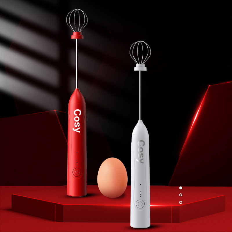 Cosy Egg Mixer Hand Whisk Foamer Milk Frother - C304 - White