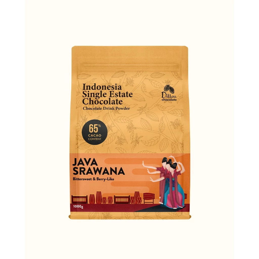 [PWDLC008] DILLCO Java Srawana Cocoa Powder 1000g Classic Series