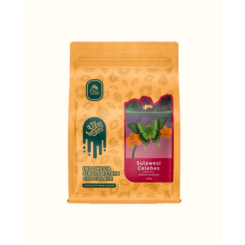 DILLCO Specialty Sulawesi Celebes Cocoa Powder 1000g 3in1 Series