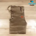SP02 Khaki Apron Dapur Canvas Strap Kancing