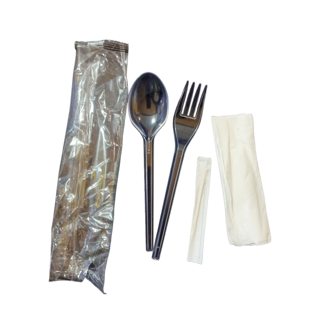 Sendok Garpu Tisu Tusuk Gigi Set isi 50 Set